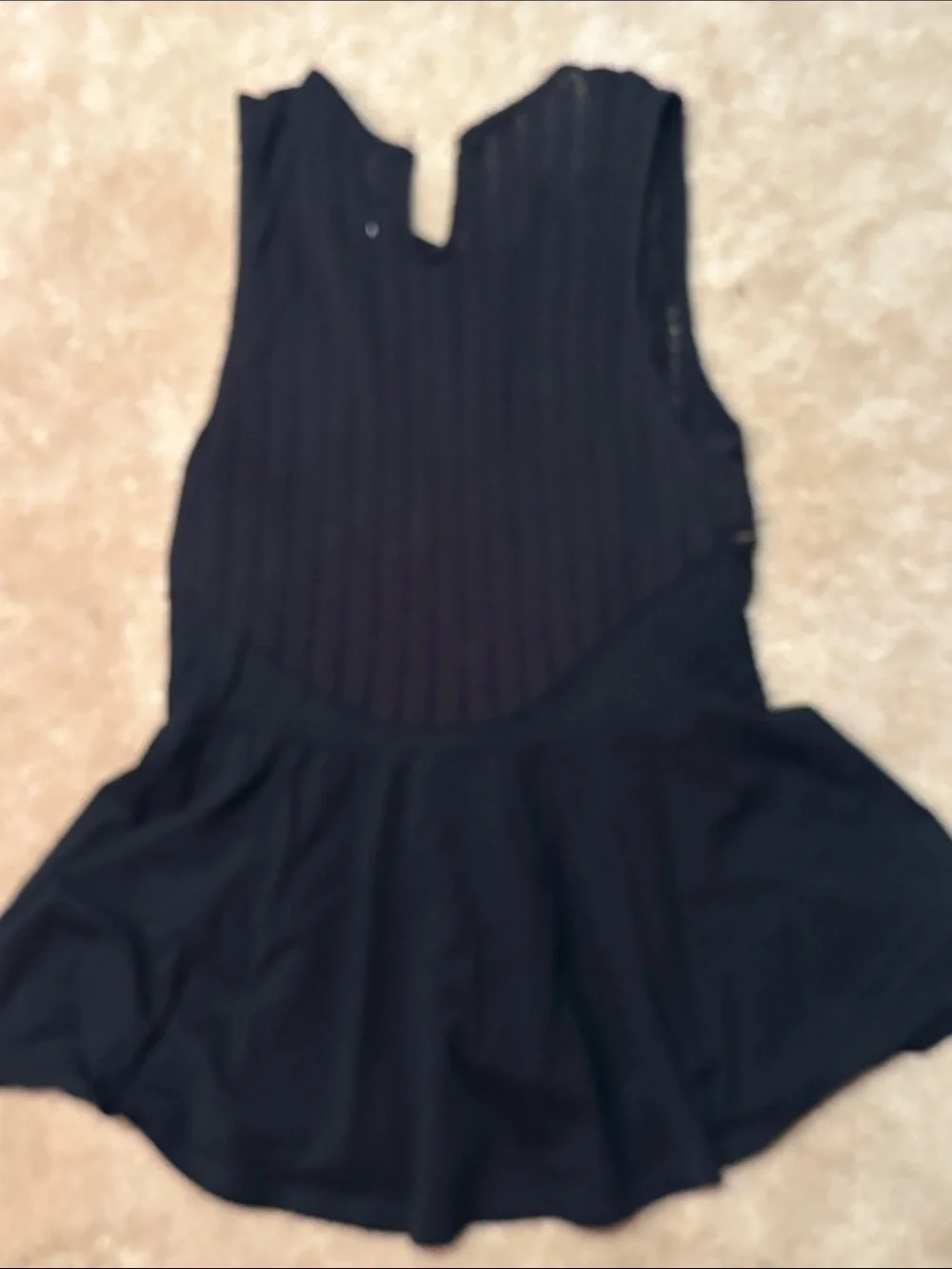 Free People Beaded Black Lace Sleeveless top